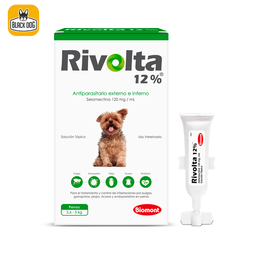 [RIVO12-0.25] RIVOLTA VERDE 2.6-5KG-12%X0.25ML (SELAMECTINA 120MG)