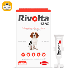 [RIVO12-1] RIVOLTA ROJO 10.1-20KG - 12%X0.25ML (SELAMECTINA 120ML)