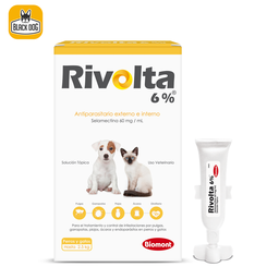 [RIVO06-0.25] RIVOLTA AMARILLO HASTA 2.5KG-12%X0.25ML (SELAMECTINA 120MG)