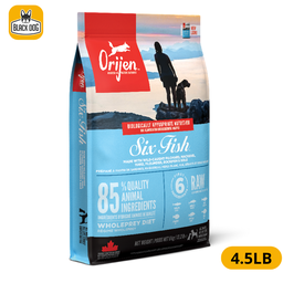 [064992106454] ORIJEN DOG 6 FISH 4.5LB