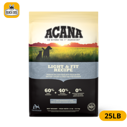 [064992507251] ACANA DOG HERITAGE LIGHT & FIT 25LBS