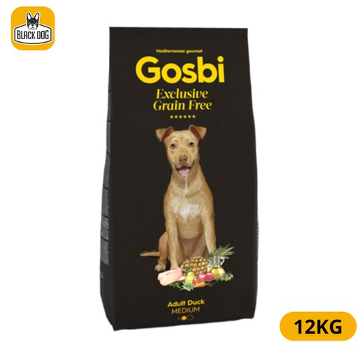 [71021] GOSBI EXCLUSIVE GRAIN FREE ADULT DUCK MEDIUM DOG 12KG